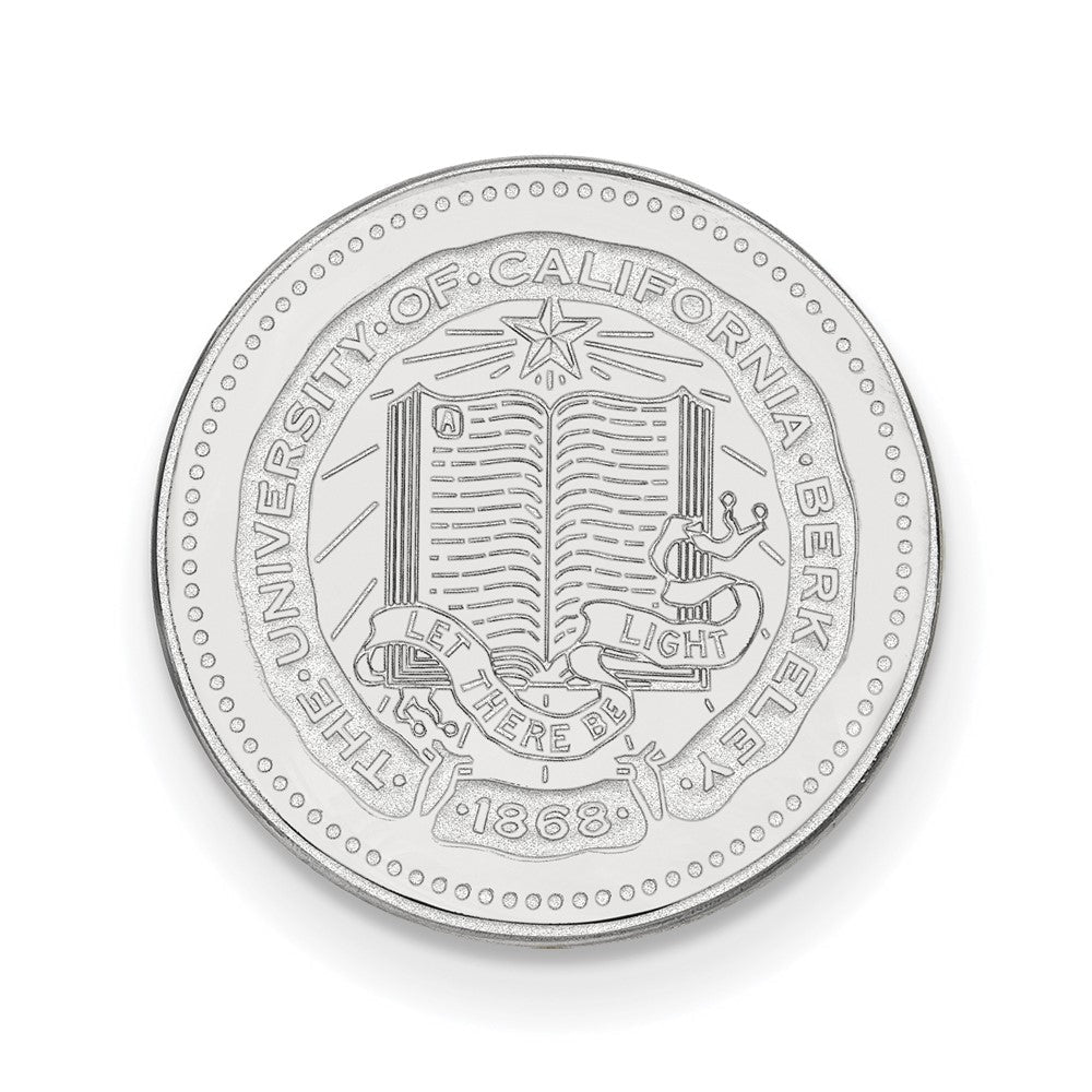14K Weißgold Logoart University Of California Berkeley Wappen Anstecknadel