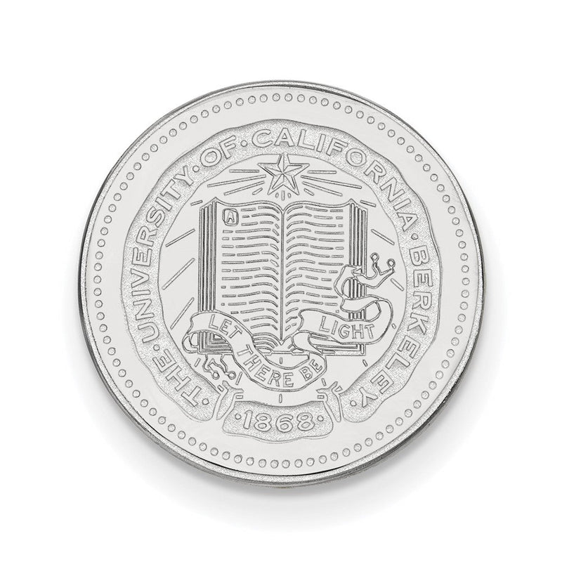 Sterlingsilber Rhodiniert Logoart U. Of California Berkeley Wappen Anstecknadel