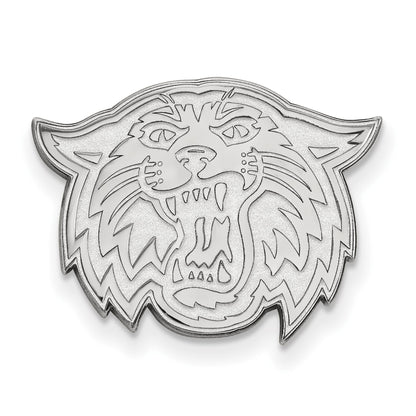 14K Weißgold Logoart Villanova University Wildkatze Anstecknadel