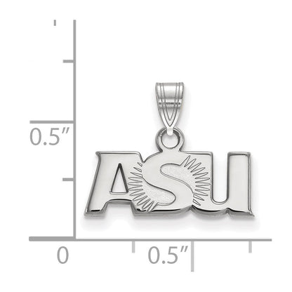 10K Weißgold Logoart Arizona State University A S U Klein Anhänger