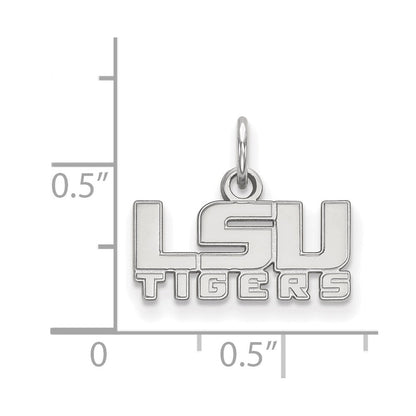 10K Weißgold Logoart Louisiana State University L S U Tigers Extra Klein Anhänger