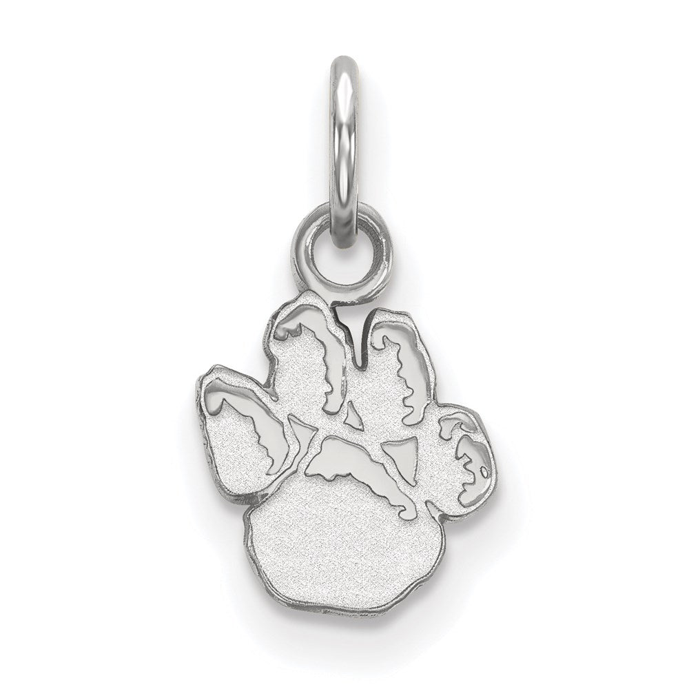 Sterlingsilber Rhodiniert Logoart University Of Pittsburgh Panther Paw Extra Klein Anhänger