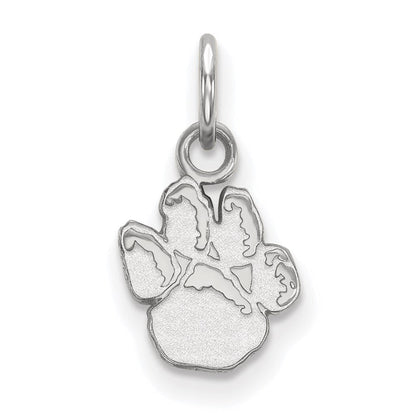 Sterlingsilber Rhodiniert Logoart University Of Pittsburgh Panther Paw Extra Klein Anhänger
