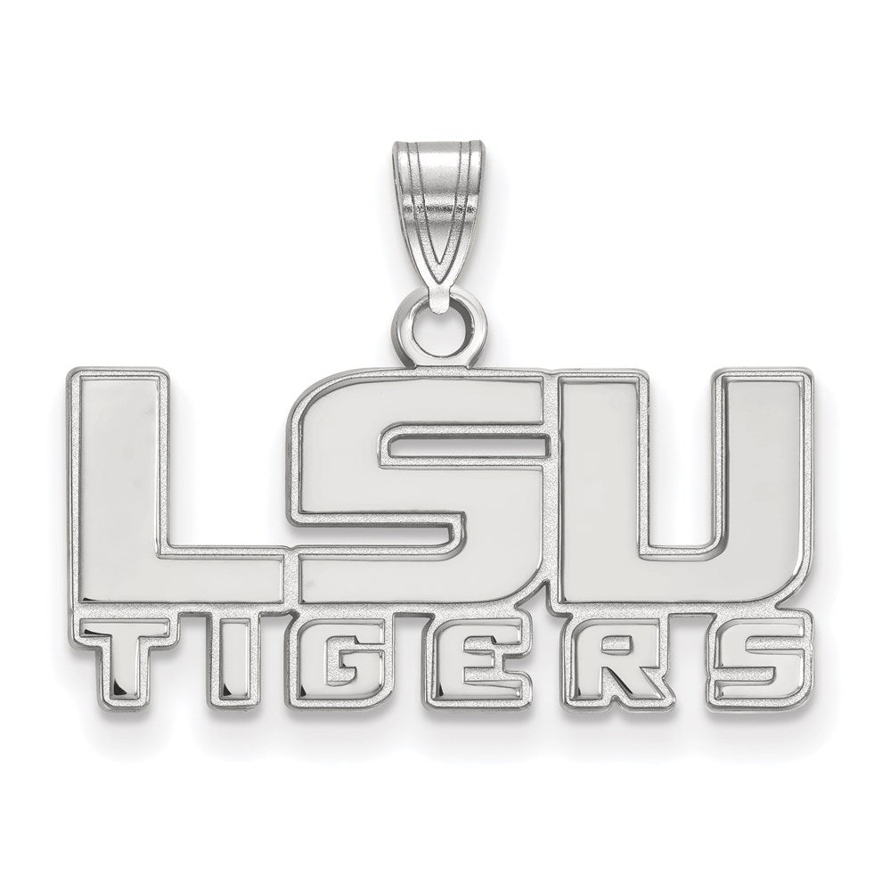 Sterlingsilber Rhodiniert Logoart Louisiana State University L S U Tigers Klein Anhänger
