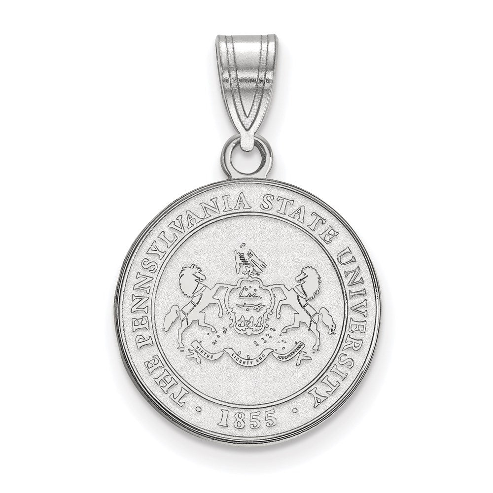 Sterlingsilber Rhodiniert Logoart Penn State University Mittel Wappen Anhänger