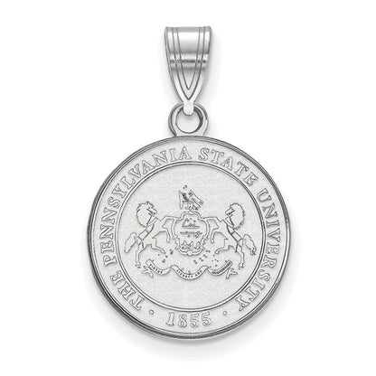 Sterlingsilber Rhodiniert Logoart Penn State University Mittel Wappen Anhänger