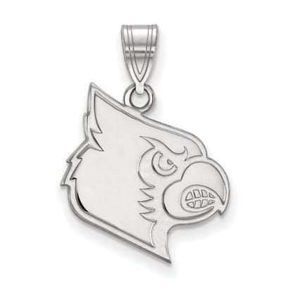 Sterlingsilber Rhodiniert Logoart University Of Louisville Cardinal Groß Anhänger