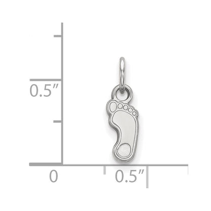 Sterlingsilber Rhodiniert Logoart University Of North Carolina Tar Heel Extra Klein Anhänger