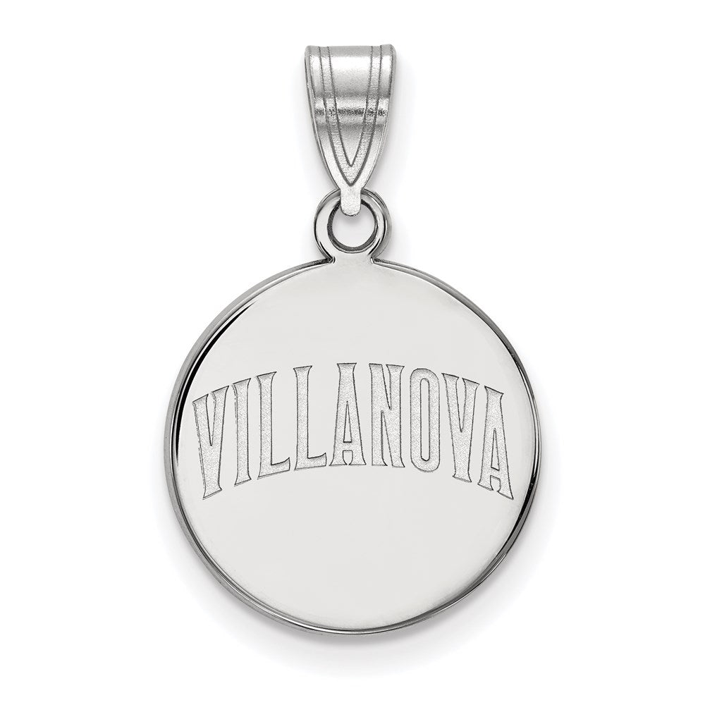Sterlingsilber Rhodiniert Logoart Villanova University Mittel Plättchen Anhänger