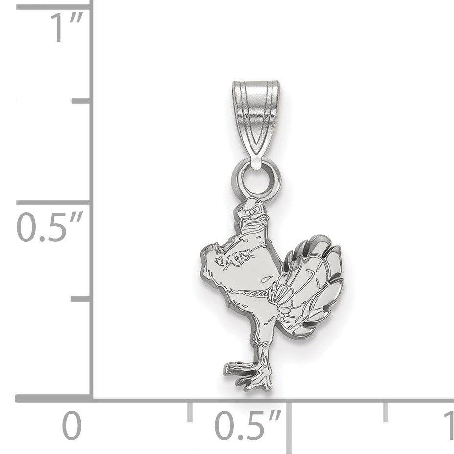 10K Weißgold Logoart Virginia Tech Hokiebird Klein Anhänger