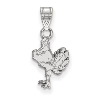 Sterlingsilber Rhodiniert Logoart Virginia Tech Hokiebird Klein Anhänger
