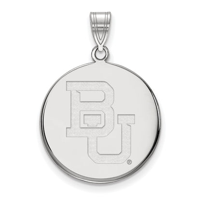 Sterlingsilber Rhodiniert Logoart Baylor University Bears Groß Plättchen Anhänger