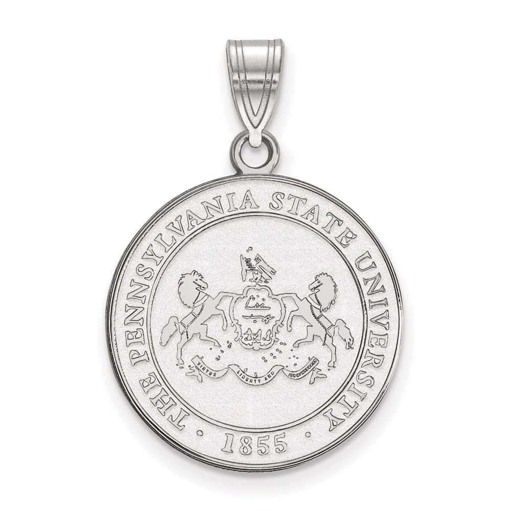 Sterlingsilber Rhodiniert Logoart Penn State University Groß Wappen Anhänger