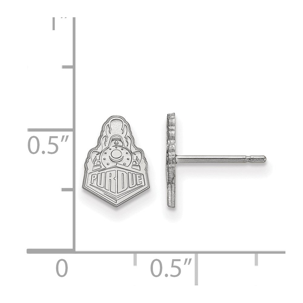 Sterlingsilber Rhodiniert Logoart Purdue University Boilermakers Zug Logo Extra Klein Ohrstecker