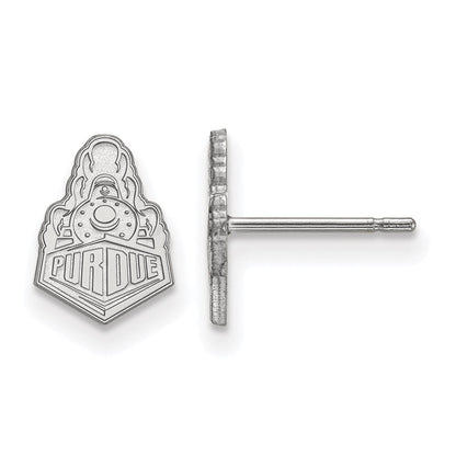 Sterlingsilber Rhodiniert Logoart Purdue University Boilermakers Zug Logo Extra Klein Ohrstecker