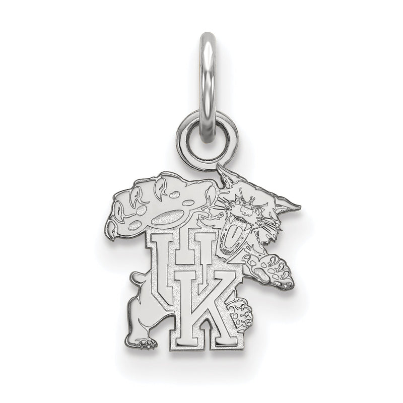10K Weißgold Logoart University Of Kentucky U K Wildkatze Extra Klein Anhänger