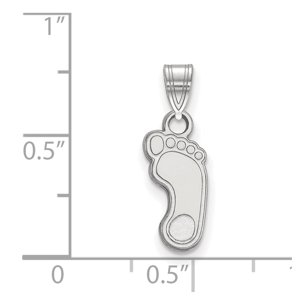 Sterlingsilber Rhodiniert Logoart University Of North Carolina Tar Heel Klein Anhänger