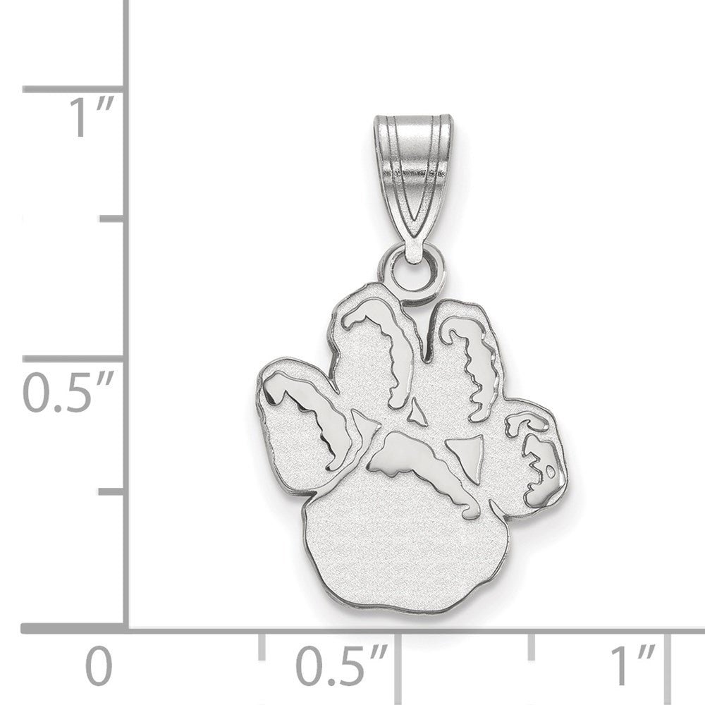 10K Weißgold Logoart University Of Pittsburgh Panther Paw Mittel Anhänger