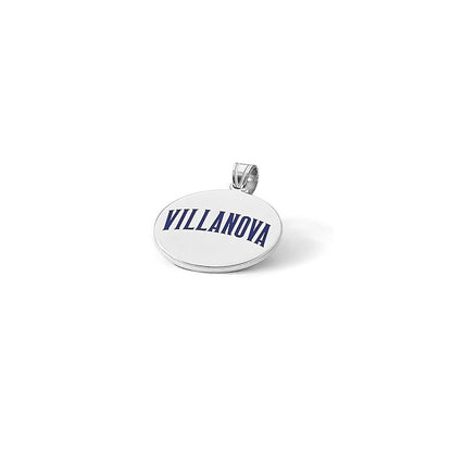 Sterlingsilber Rhodiniert Logoart Villanova University Mittel Emailliert Plättchen Anhänger