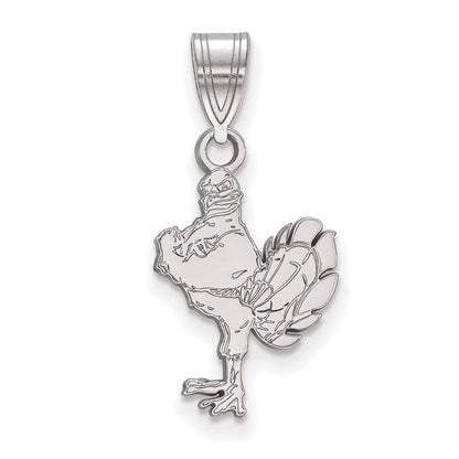 14K Weißgold Logoart Virginia Tech Hokiebird Mittel Anhänger