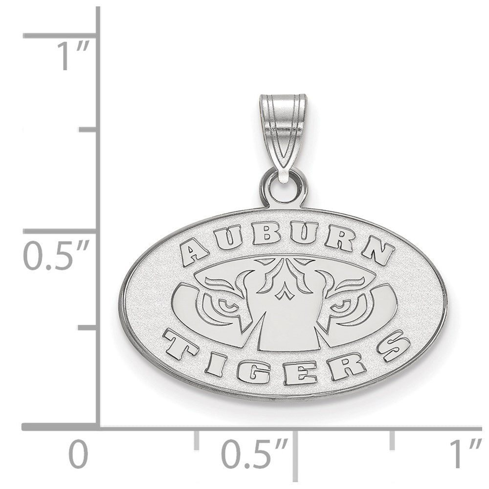 10K Weißgold Logoart Auburn Tigers Klein Anhänger