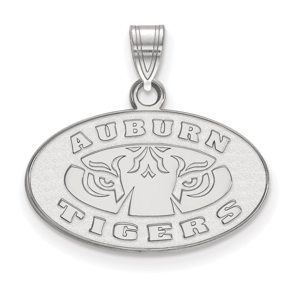 10K Weißgold Logoart Auburn Tigers Klein Anhänger