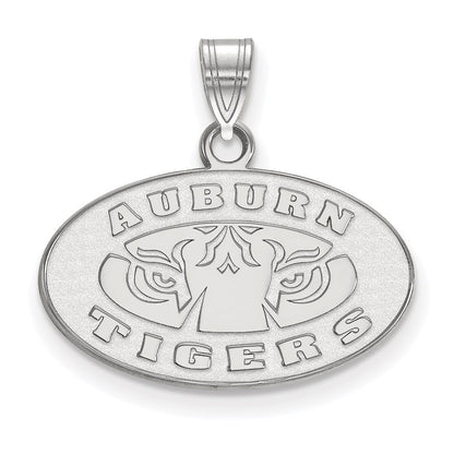 10K Weißgold Logoart Auburn Tigers Klein Anhänger