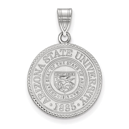 Sterlingsilber Rhodiniert Logoart Arizona State University Groß Wappen Anhänger