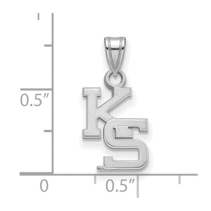 Sterlingsilber Rhodiniert Logoart Kansas State University K S Klein Anhänger