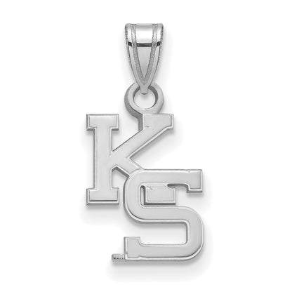 Sterlingsilber Rhodiniert Logoart Kansas State University K S Klein Anhänger