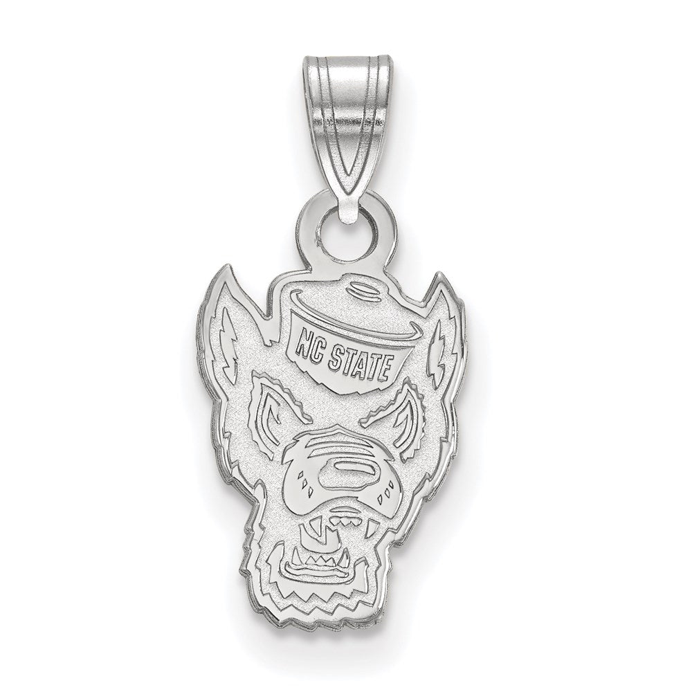 Sterlingsilber Rhodiniert Logoart North Carolina State University Wolf Klein Anhänger