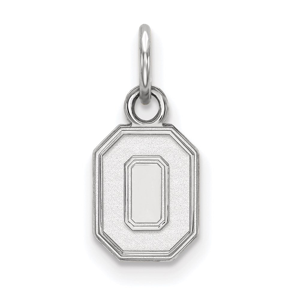 Sterlingsilber Rhodiniert Logoart The Ohio State University Buchstabe O Extra Klein Anhänger