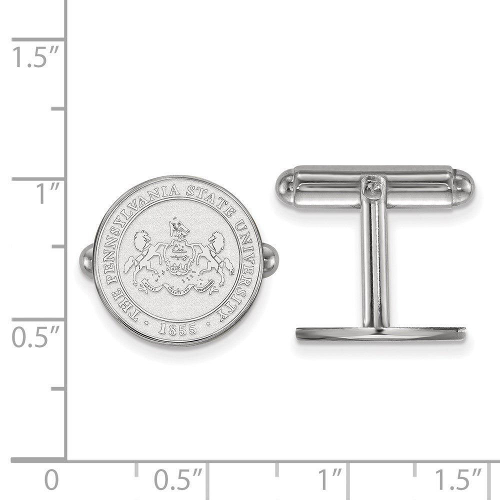 Sterlingsilber Rhodiniert Logoart Penn State University Wappen Manschette Knöpfe