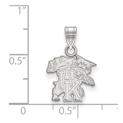 Sterlingsilber Rhodiniert Logoart University Of Kentucky U K Wildkatze Klein Anhänger