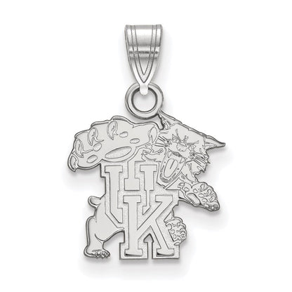 Sterlingsilber Rhodiniert Logoart University Of Kentucky U K Wildkatze Klein Anhänger