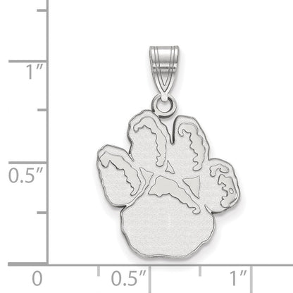 10K Weißgold Logoart University Of Pittsburgh Panther Paw Groß Anhänger