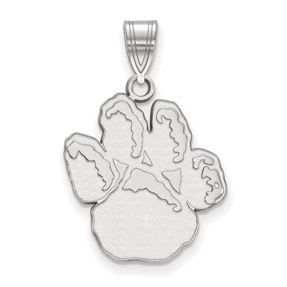 10K Weißgold Logoart University Of Pittsburgh Panther Paw Groß Anhänger