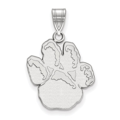 10K Weißgold Logoart University Of Pittsburgh Panther Paw Groß Anhänger