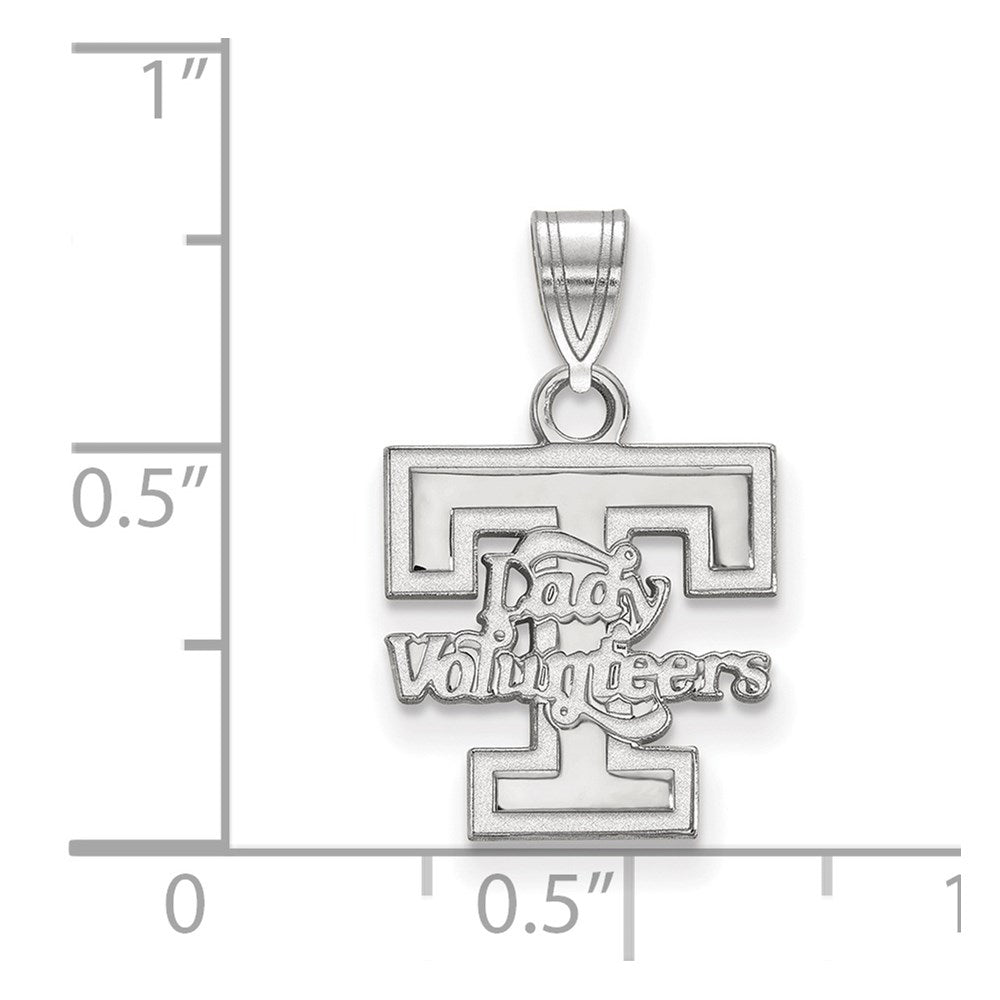 Sterlingsilber Rhodiniert Logoart University Of Tennessee Damen Volunteers Klein Anhänger