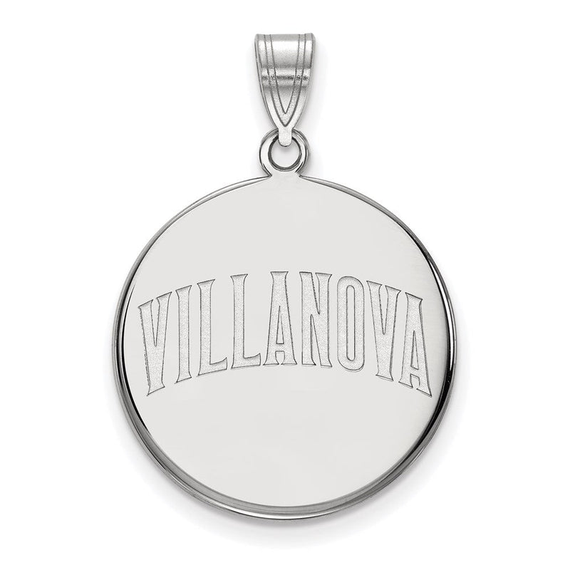 Sterlingsilber Rhodiniert Logoart Villanova University Groß Plättchen Anhänger