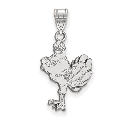 Sterlingsilber Rhodiniert Logoart Virginia Tech Hokiebird Groß Anhänger