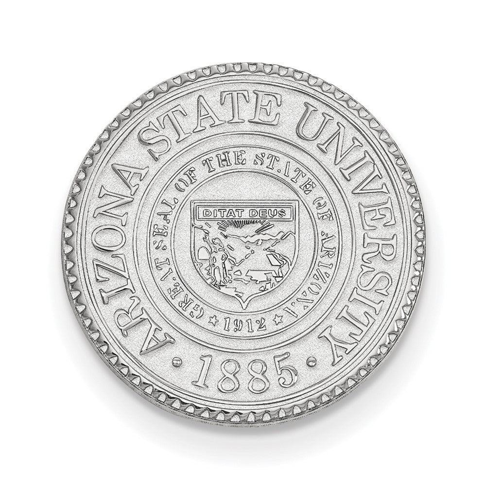 14K Weißgold Logoart Arizona State University Wappen Anstecknadel
