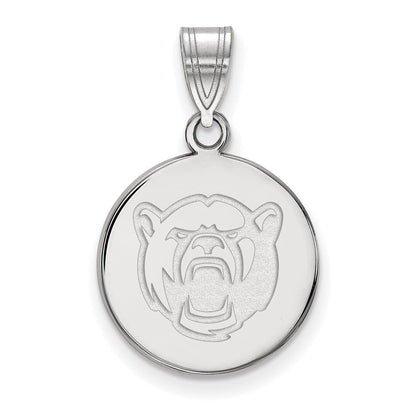 10K Weißgold Logoart Baylor University Mittel Plättchen Anhänger