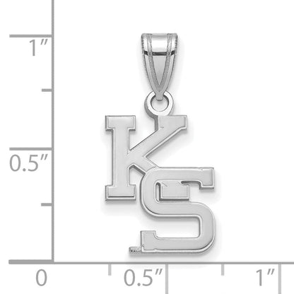 Sterlingsilber Rhodiniert Logoart Kansas State University K S Mittel Anhänger