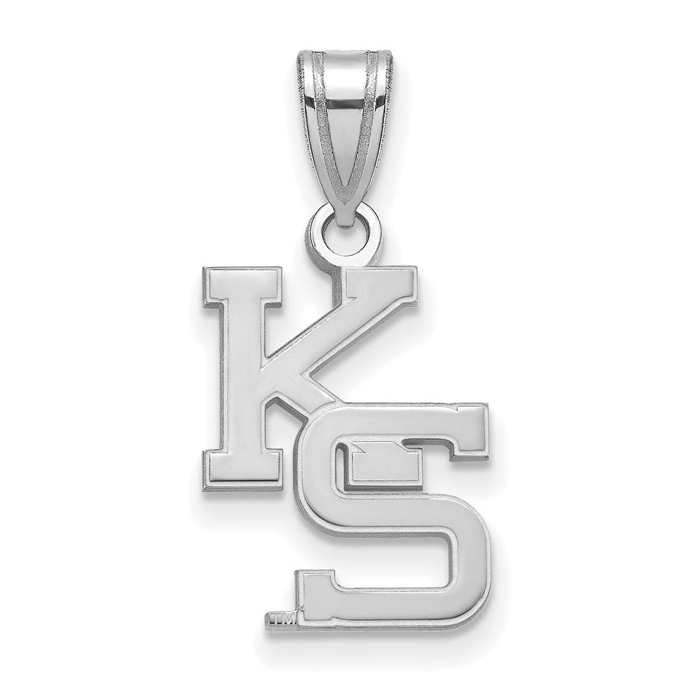 Sterlingsilber Rhodiniert Logoart Kansas State University K S Mittel Anhänger