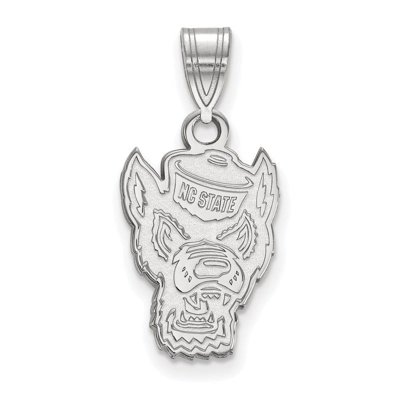 Sterlingsilber Rhodiniert Logoart North Carolina State University Wolf Mittel Anhänger