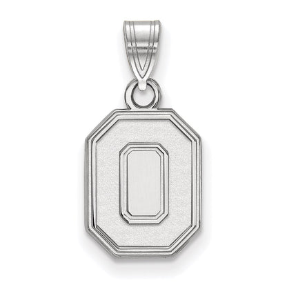 Sterlingsilber Rhodiniert Logoart The Ohio State University Buchstabe O Klein Anhänger