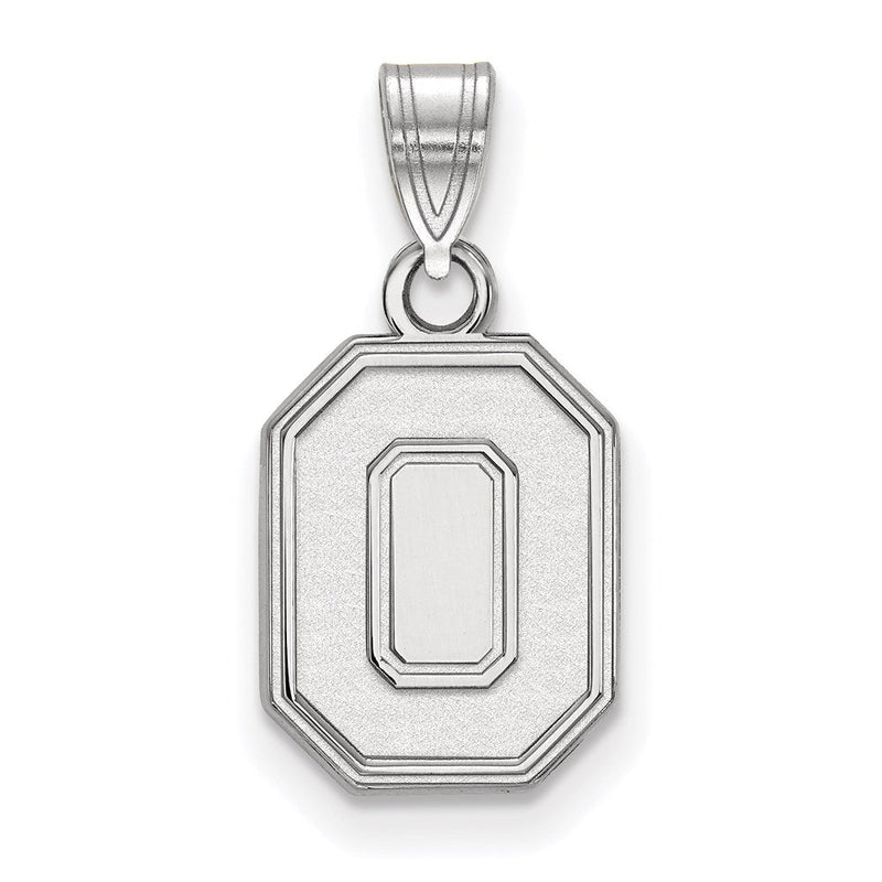 Sterlingsilber Rhodiniert Logoart The Ohio State University Buchstabe O Klein Anhänger