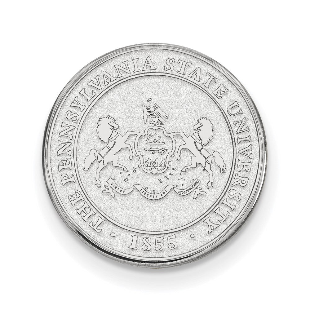 14K Weißgold Logoart Penn State University Wappen Anstecknadel