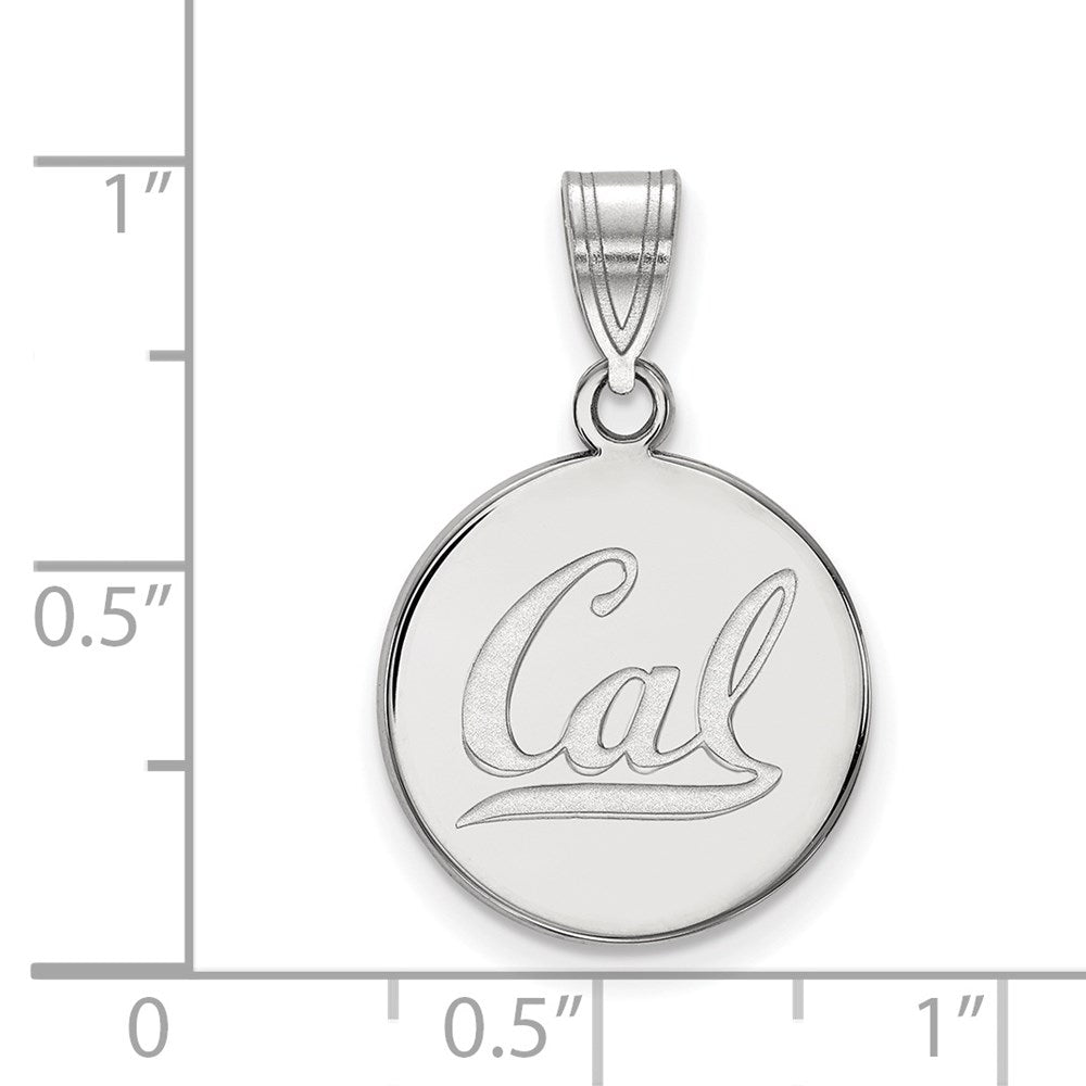 Sterlingsilber Rhodiniert Logoart University Of California Berkeley Mittel Plättchen Anhänger